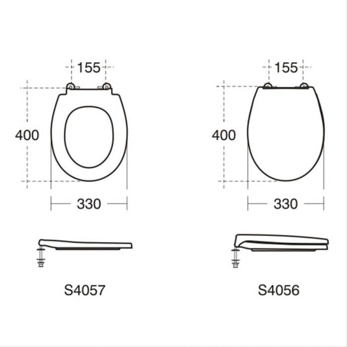 IDEAL Contour 21 Seat Only For 305mm High Pan